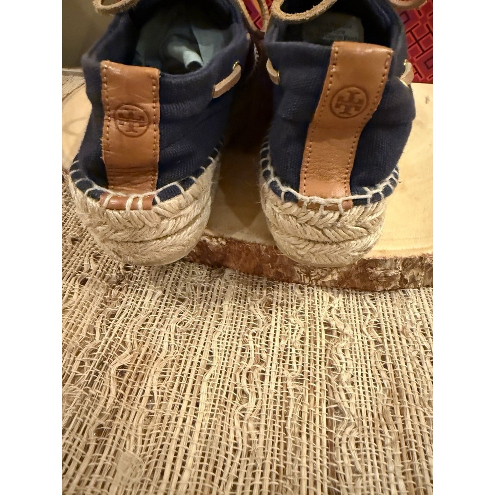 Tory Burch Women's Blanton Boat Shoes Navy Size 7 Nautical Coastal Chic - Picture 9 of 11